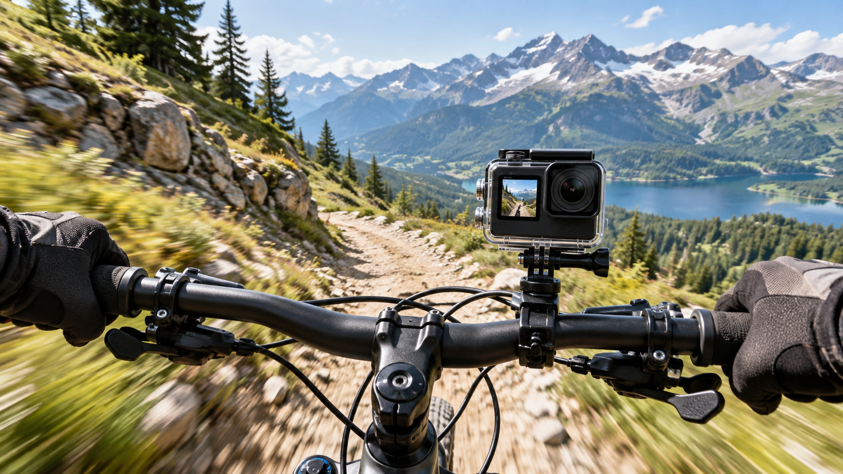 Go Cam X1 fixee sur velo